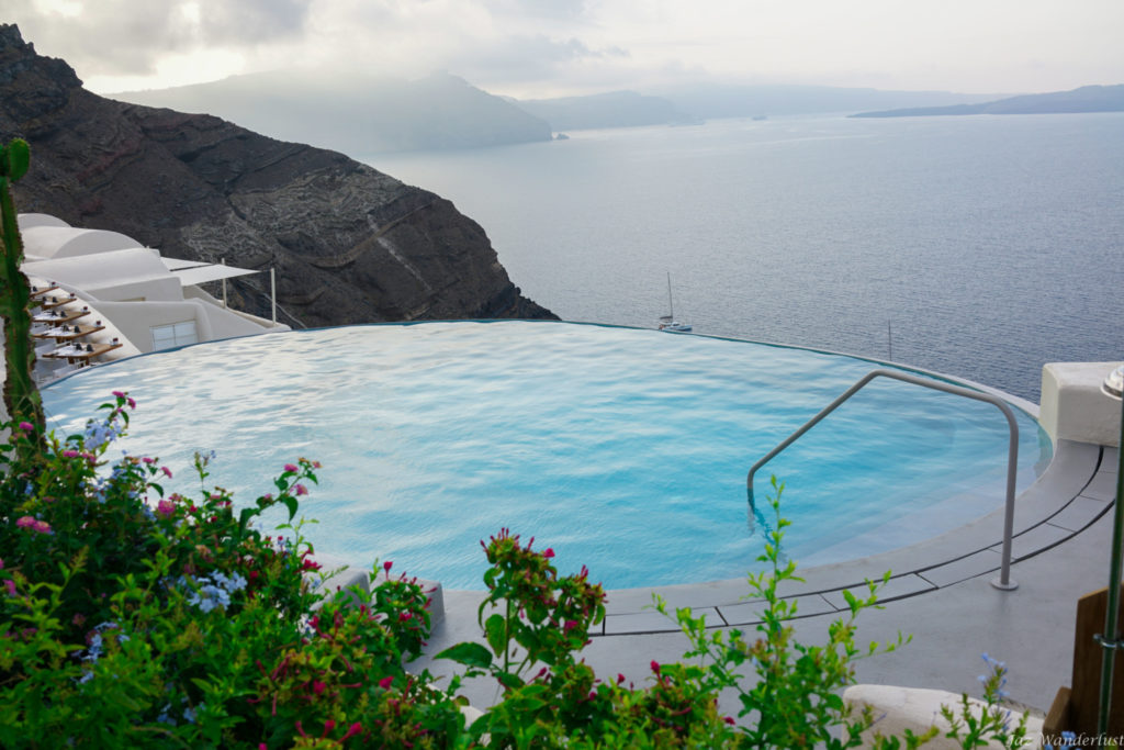 Mystique Santorini pool