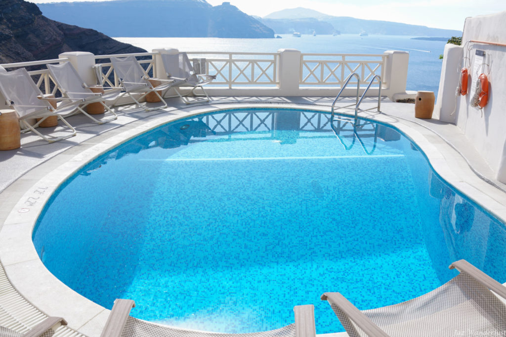 Mystique Santorini pool