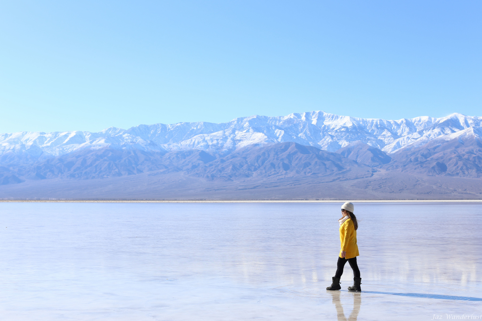 Badwater Basin at Death Valley National Park. Photography by Jaz Wanderlust.