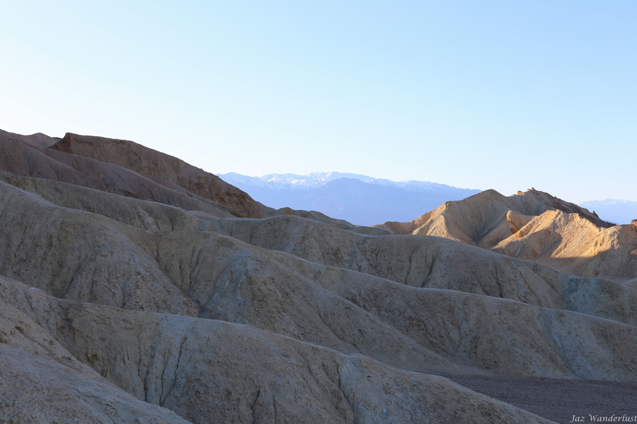 Twenty Mule Team Canyon at Death Valley. Photography by Jaz Wanderlust.