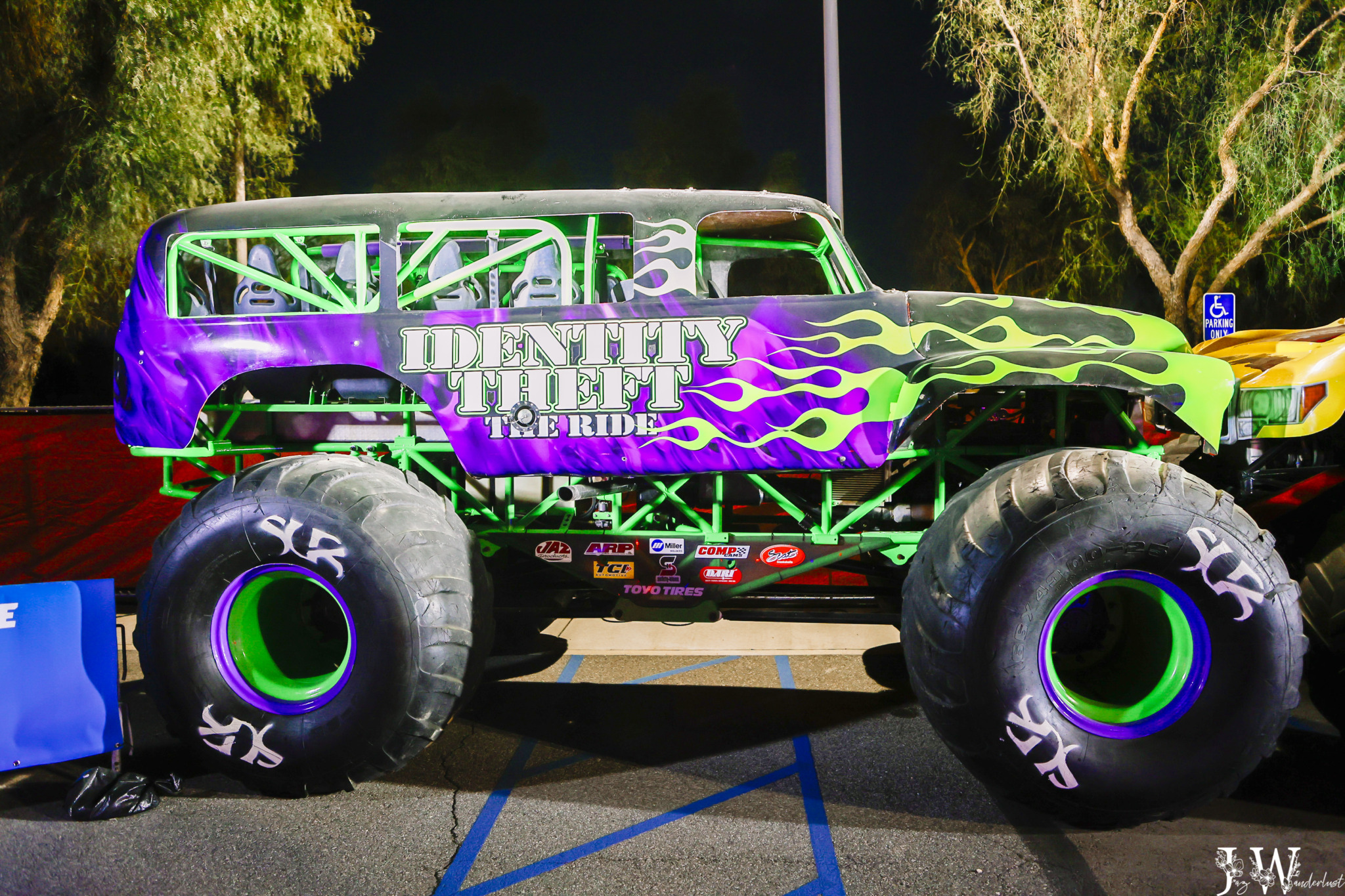 Monster trucks at Hot Wheels event in SoCal. Photography by Jaz Wanderlust.