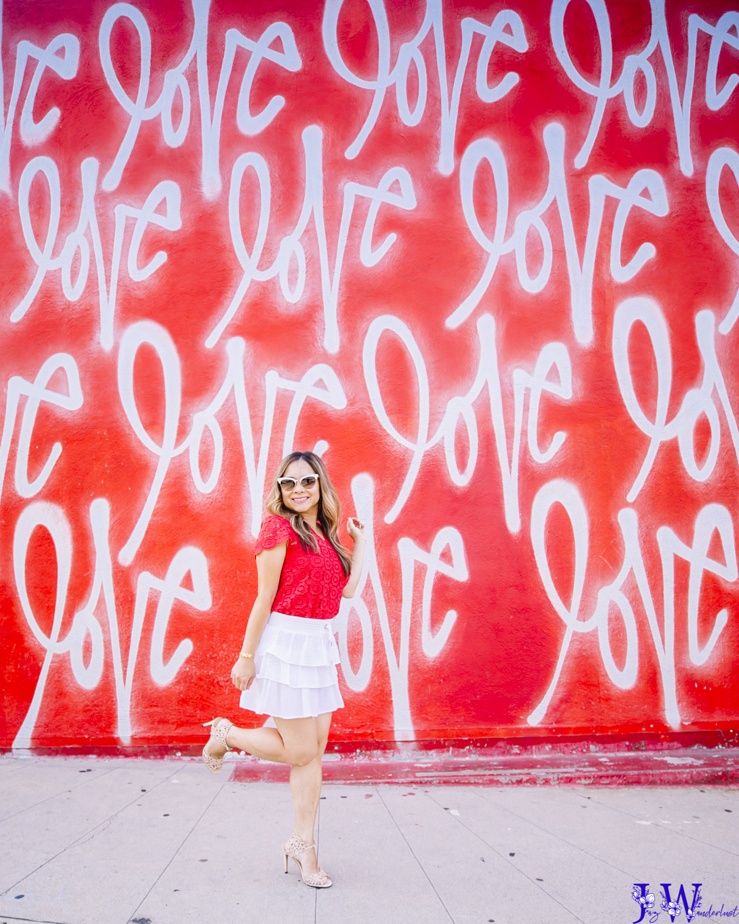 Love mural at Smashbox Studio in Culver City, Los Angeles. Photography by Jaz Wanderlust.