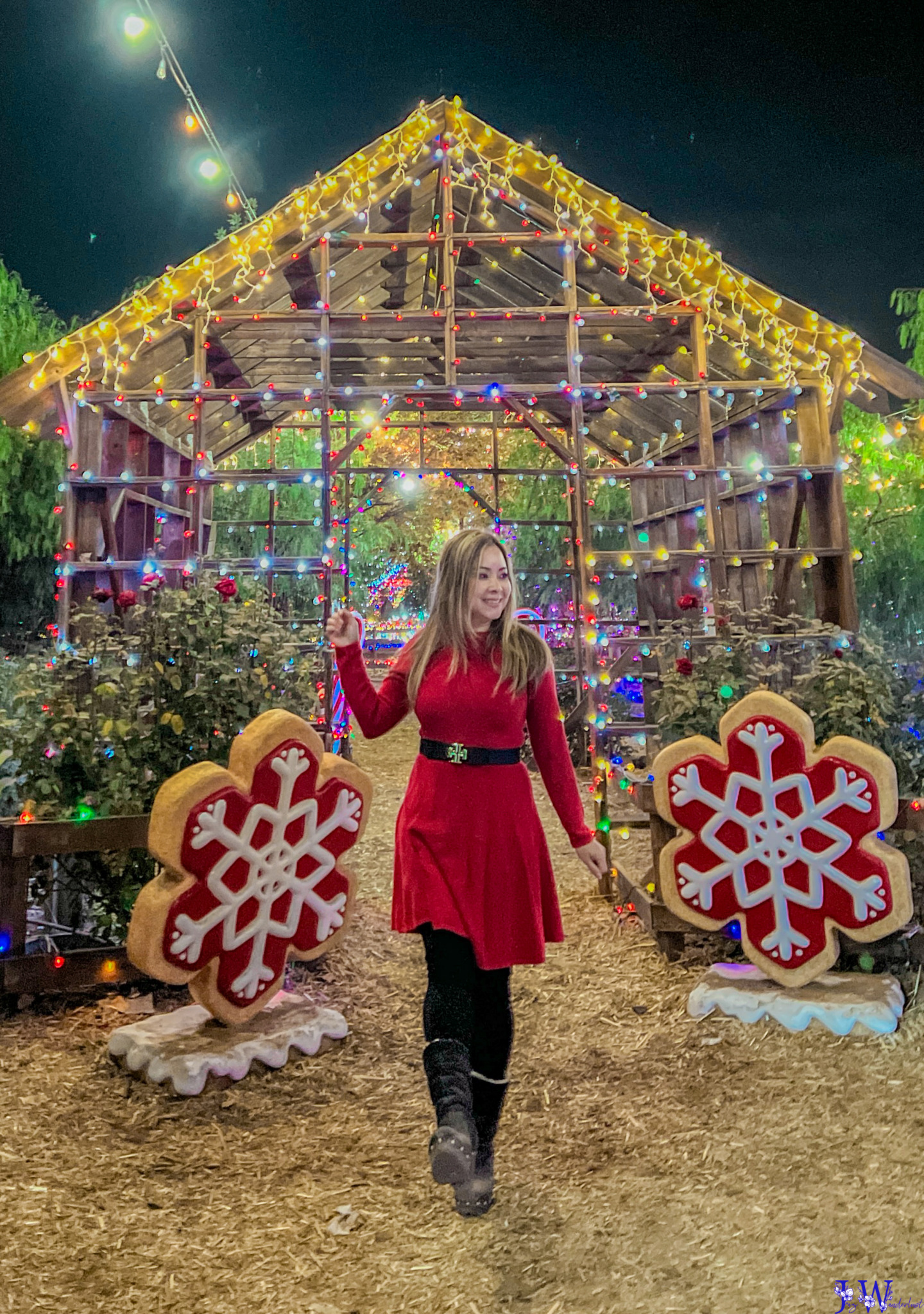 Live Oak Canyon holiday lights and Christmas displays. Photography by Jaz Wanderlust.